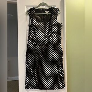 White House Black Market - Polka Dot Cocktail Midi Dress (14)